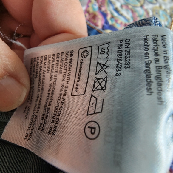 Divided Blue Jean Shorts High-Waisted Cuffed - Picture 5 of 5